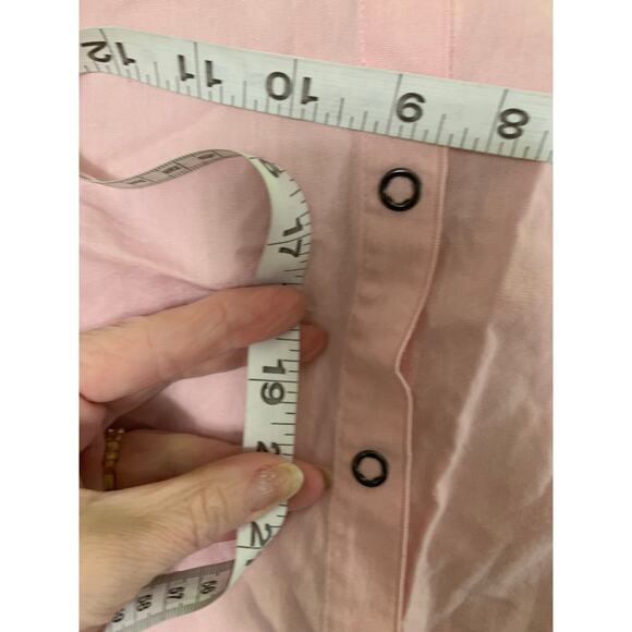 Lafayette 148 Top Button Down Collar Pink 4 Classic prep - Picture 5 of 7